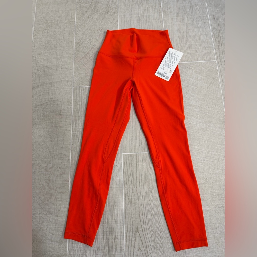 lululemon Align High-Rise Pant 25" in Solar Orange (SLRO)